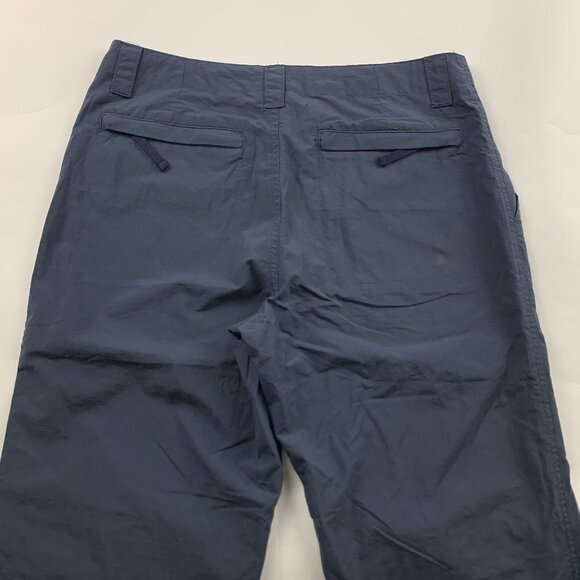 Aeropostale Retro Dusty Blue Nylon Bootcut Utility Pant 6 - Picture 6 of 7